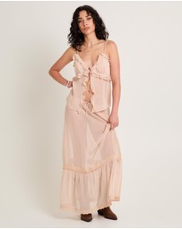 Subtitled - Paislee Sheer Maxi Skirt