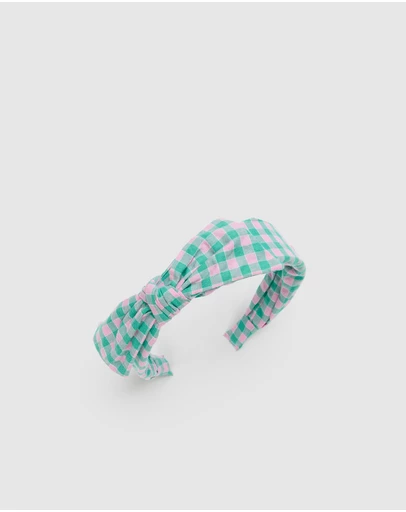 Seed Heritage - Gingham Bow Headband