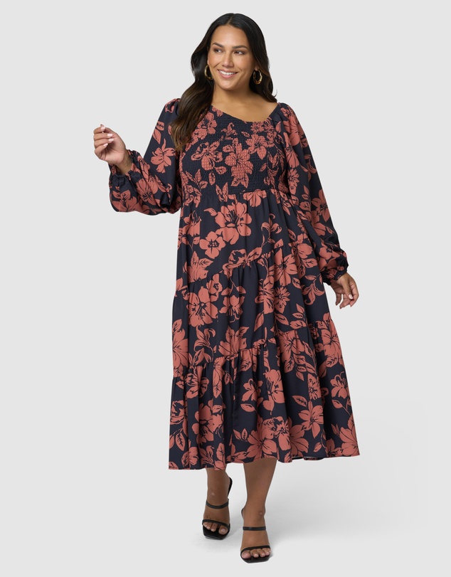 Something 4 Olivia - Lauren Asymmetric Midi Dress