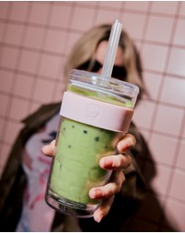 KeepCup - Longplay Cold Cup 16oz Reusable Coffee Cup with Boba Straw Lid