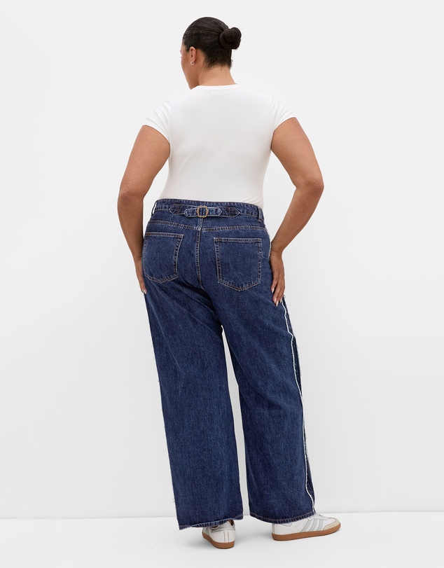 City Chic - Harley Fit Leila Side Stripe Wide Leg Jean