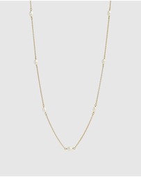 Najo - Tidal Whisper Yellow Gold Pearl Necklace