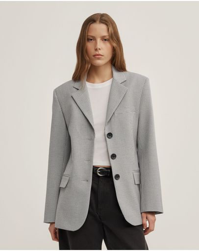 Grey Houndstooth