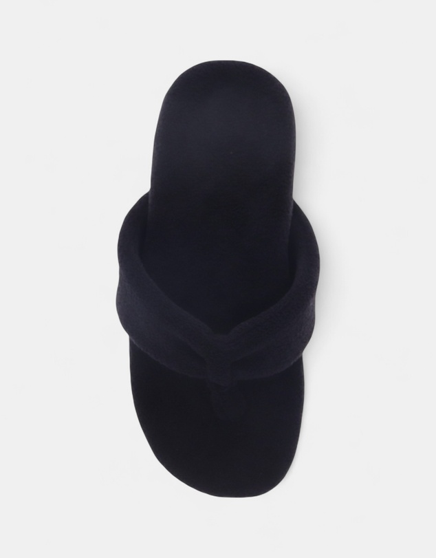 Mia Vita - Cozy Toe Post Slipper - Black