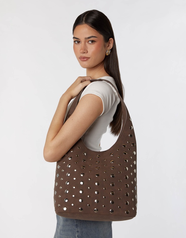 PETA AND JAIN - Yoko Studded Hobo Bag