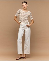Staple the Label - Echo Stripe Knit Tee
