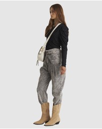 Zerafima - Jersey Gathered LS Top