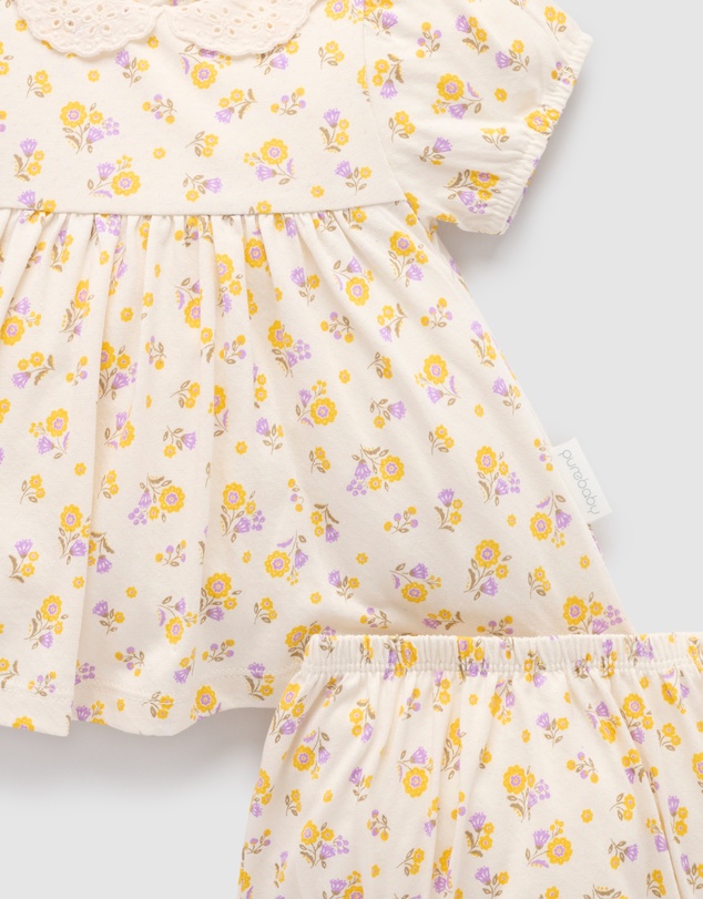 Purebaby - Luciana Floral Set -Kids-Babies