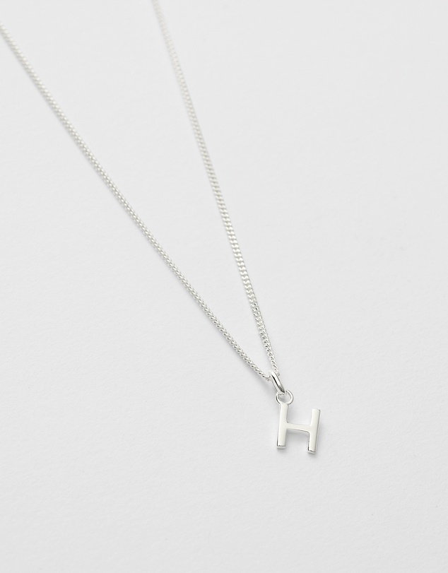 Kirstin Ash - H Outline Initial Necklace