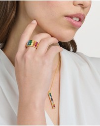 THOMAS SABO - Ring colourful stones pavé gold