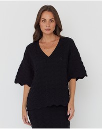 ALEXANDRA - Agape Top Black