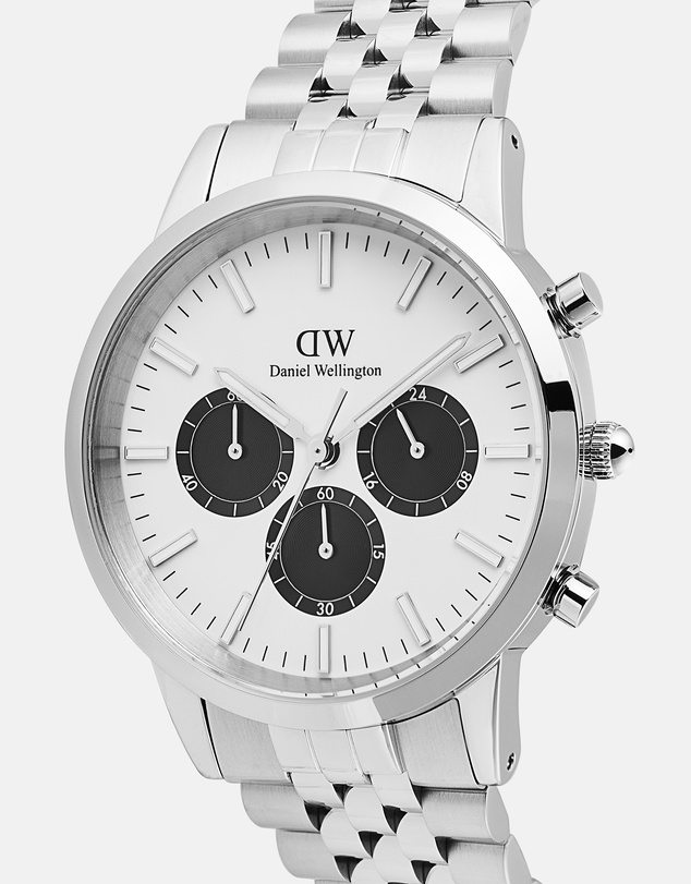 Daniel Wellington - Iconic Chronograph 42mm Arch 5-Link Panda S