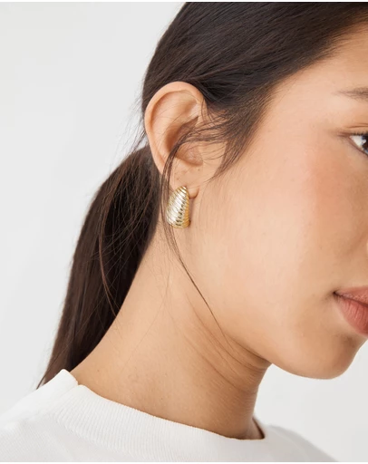 Forcast - Nora Ribbed Earrings