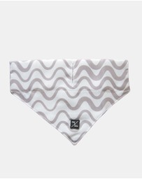 Mog & Bone - Dog Bandana - Mocha Wave print