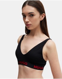 HUGO - Stretch-Cotton Triangle Bra 