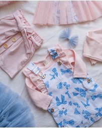 WITH LOVE FOR KIDS - Hazel Denim Pinafore Dress - Babies - Kids