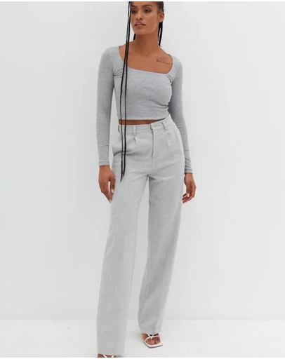 Style Addict - Crop Square Neck Top