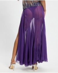 Jaded London - Godet Maxi Skirt With Tie