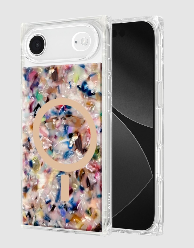 Flaunt - Flaunt Square Rainbow Confetti Tortoise Shell MagSafe Case for iPhone 17 Air