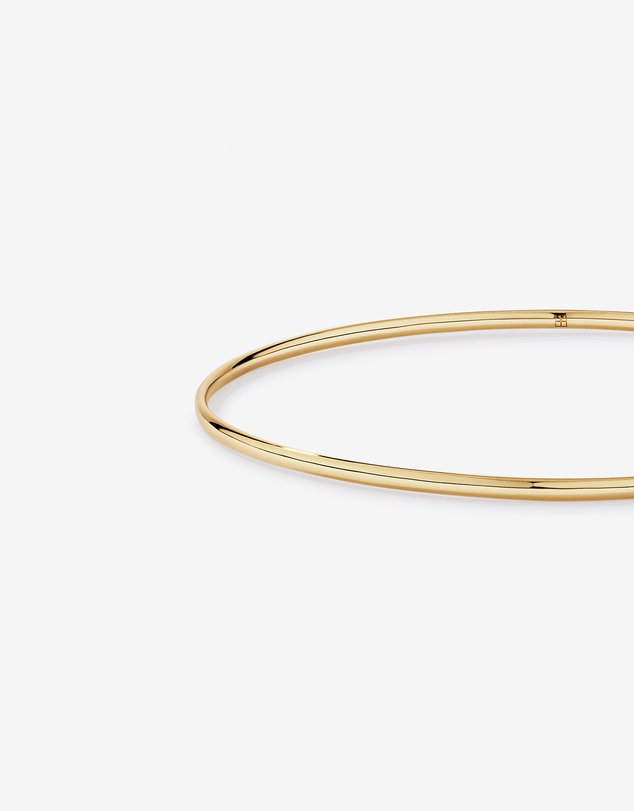 Michael Hill - Slim Round Bangle in 10kt Yellow Gold