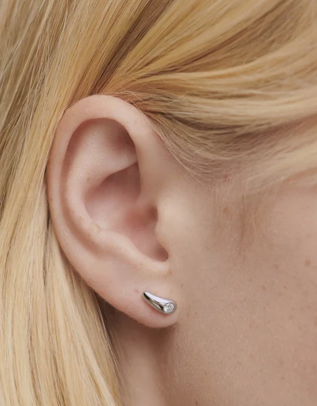 PDPAOLA - Serena Stud Silver Earrings