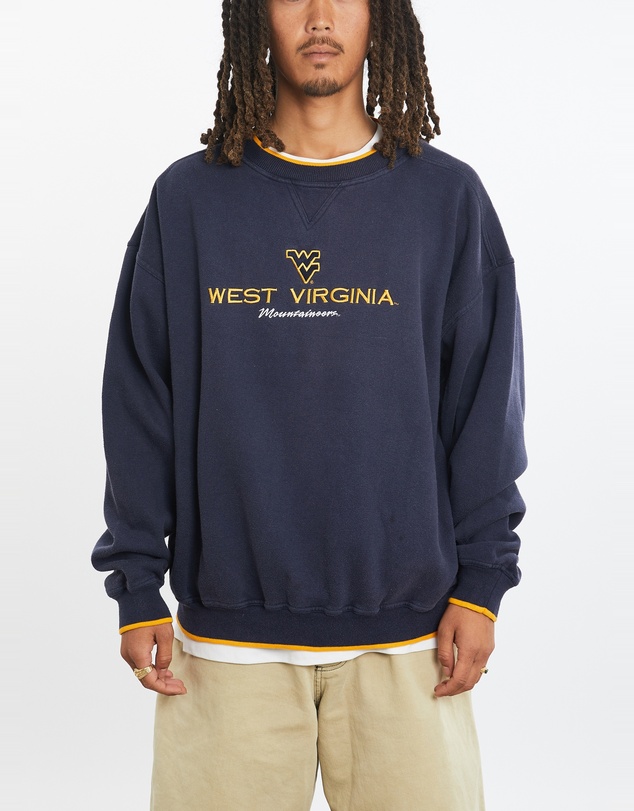 Vintage by The Real Deal - Pre Loved - Vintage 90s NCAA West Virginia Mountaineers Sweatshirt