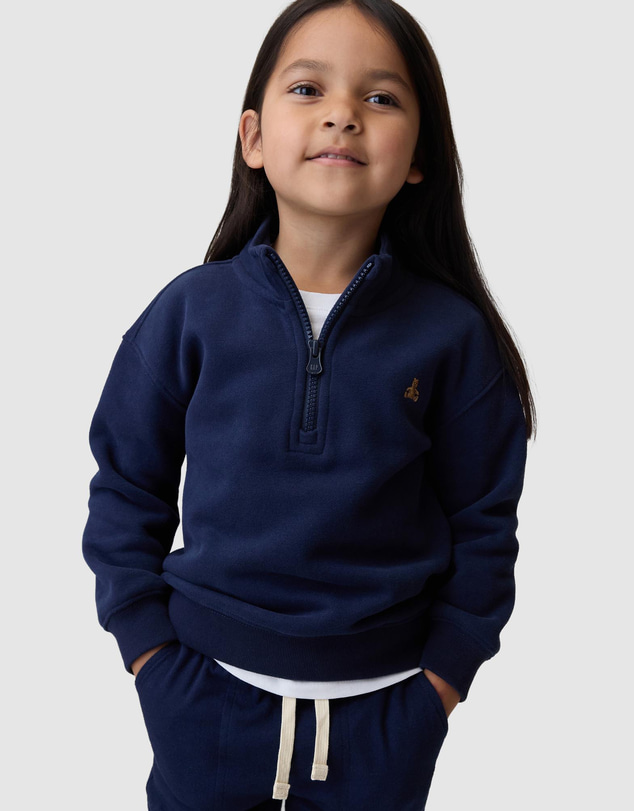 GAP - Brannan Icon Fleece Quarter-Zip - Babies-Kids
