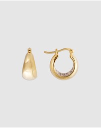FAIRLEY - Crystal Fared Midi Hoops