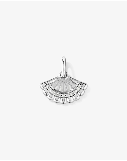 Michael Hill - Fan Pendant with Cubic Zirconia in Sterling Silver