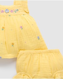 Purebaby - Daisy Broderie Set -Kids-Babies