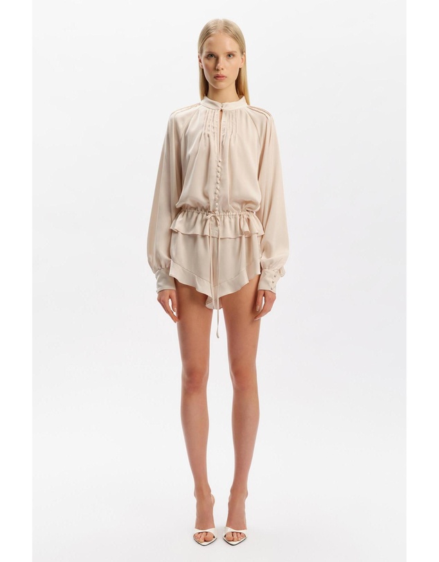 Bardot - Lorelle Frill Detail Playsuit