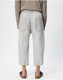 Surrounded By Ghosts - The Eskolaite Linen Canvas Drawstring Pants