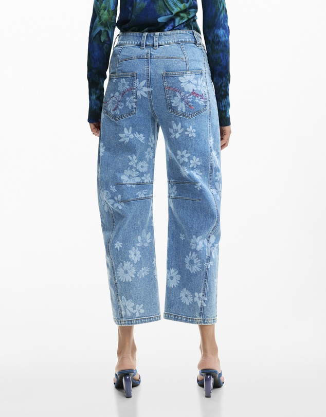 Desigual - Floral denim pants