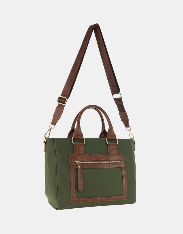 Pierre Cardin - Pierre Cardin RFID Lightweight Nylon Mini Tote with Crossbody