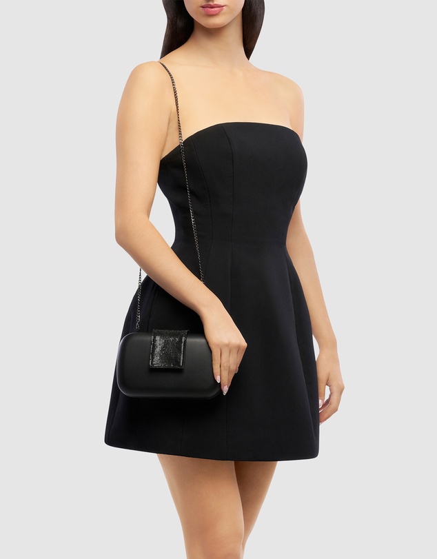 Olga Berg - Selene Crystal Tab Clutch