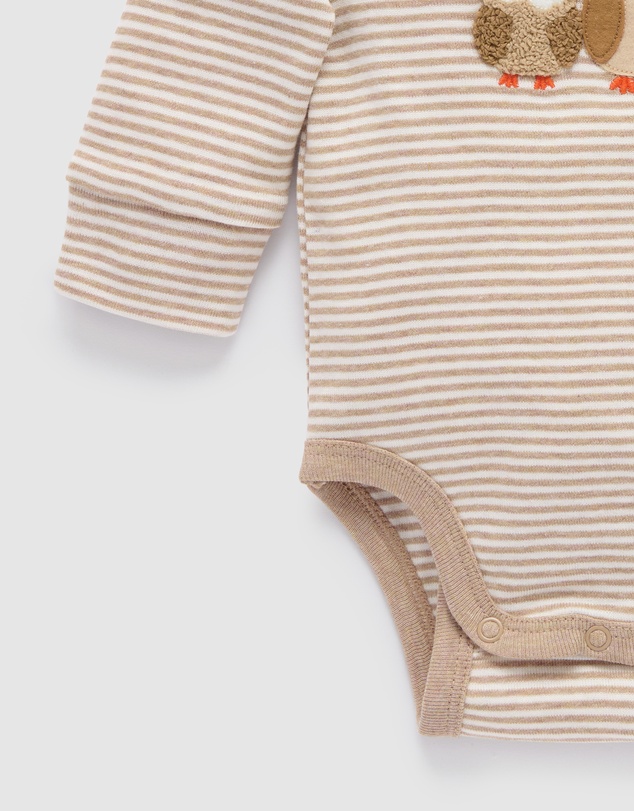 Purebaby - Applique Bodysuit -Kids-Babies