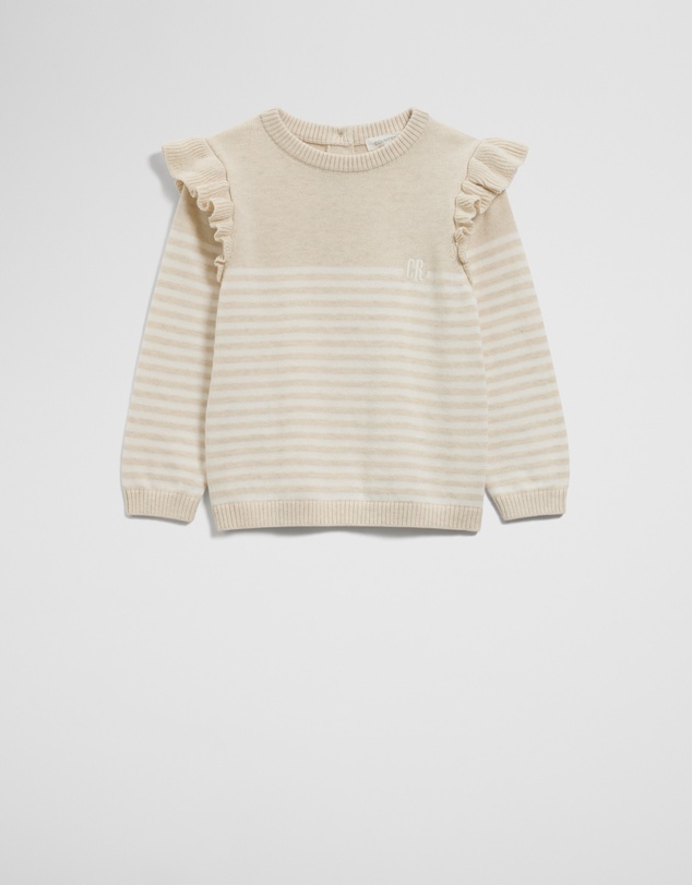 Country Road - Organically Grown Cotton Logo Frilled Knit