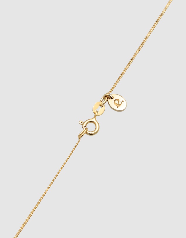 Elli Jewelry - Moonstone Teardrop Necklace in Gold-Plated 925 Silver