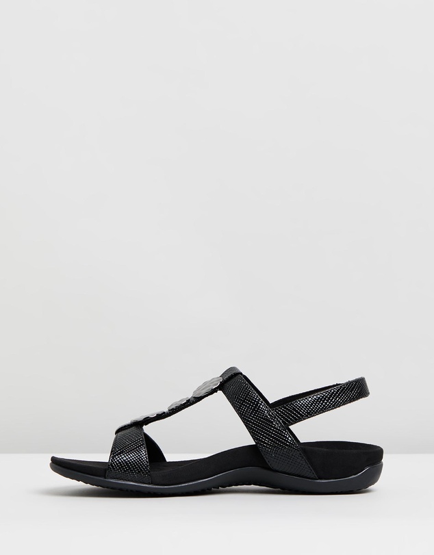 Vionic - Farra Adjustable Sandal - Black Lizard
