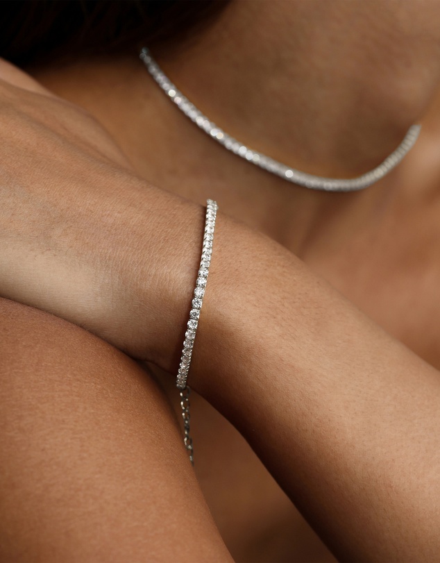 SAINT VALENTINE - Aspen Tennis Bracelet - Silver