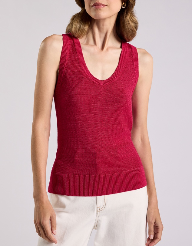 David Lawrence - Lorez Linen Blend Tank