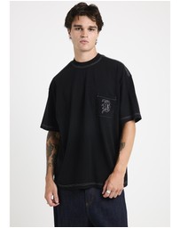 Black Noise White Rain - Contrast T-Shirt