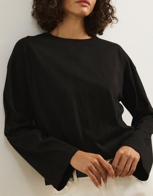 Atmos&Here - Long Sleeve Oversized T-Shirt