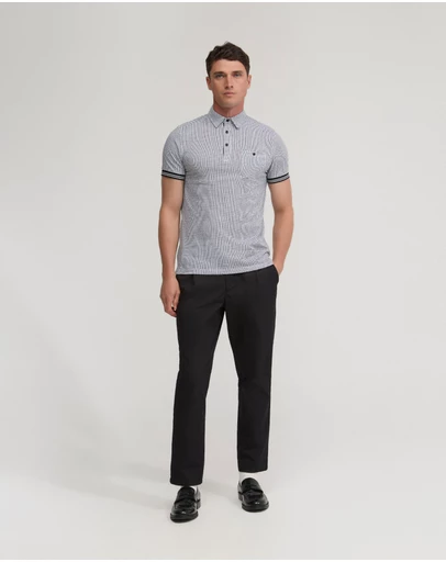 Oxford - Milo Cotton Jersey Printed Polo