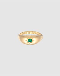 Haze & Glory - ICONIC EXCLUSIVE - Ring Emerald Moment Solid 375 Yellow Gold