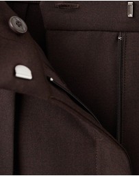 M.N.G - Wide-Leg Mid-Rise Pleated Trousers