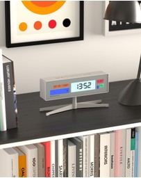 Newgate - Newgate Supergenius Lcd Alarm Clock Matte White
