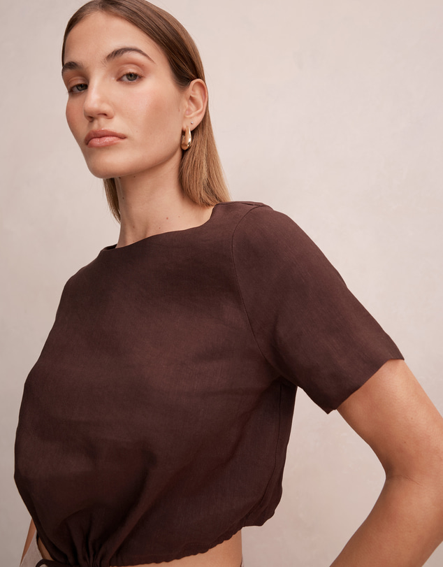 Forever New - Rosie Bubble Linen Top