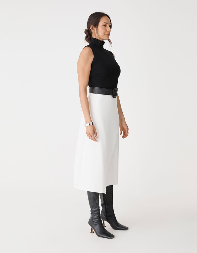 Forcast - Jennifer ALine Faux Wrap Skirt