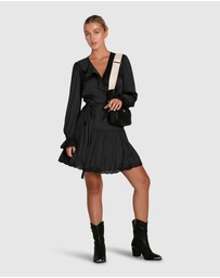 Belle & Bloom - Wild Flower Embroidered Wrap Dress